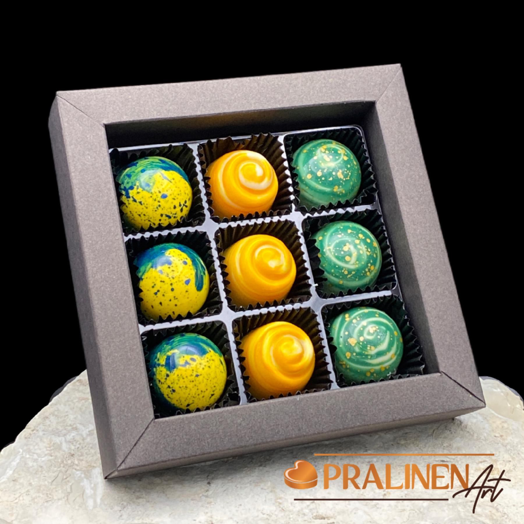 SUMMER Breeze | 9 Cocktail-Pralinen 3x Pi&ntilde;a Colada, 3x Aperol Spritz, 3x Mojito