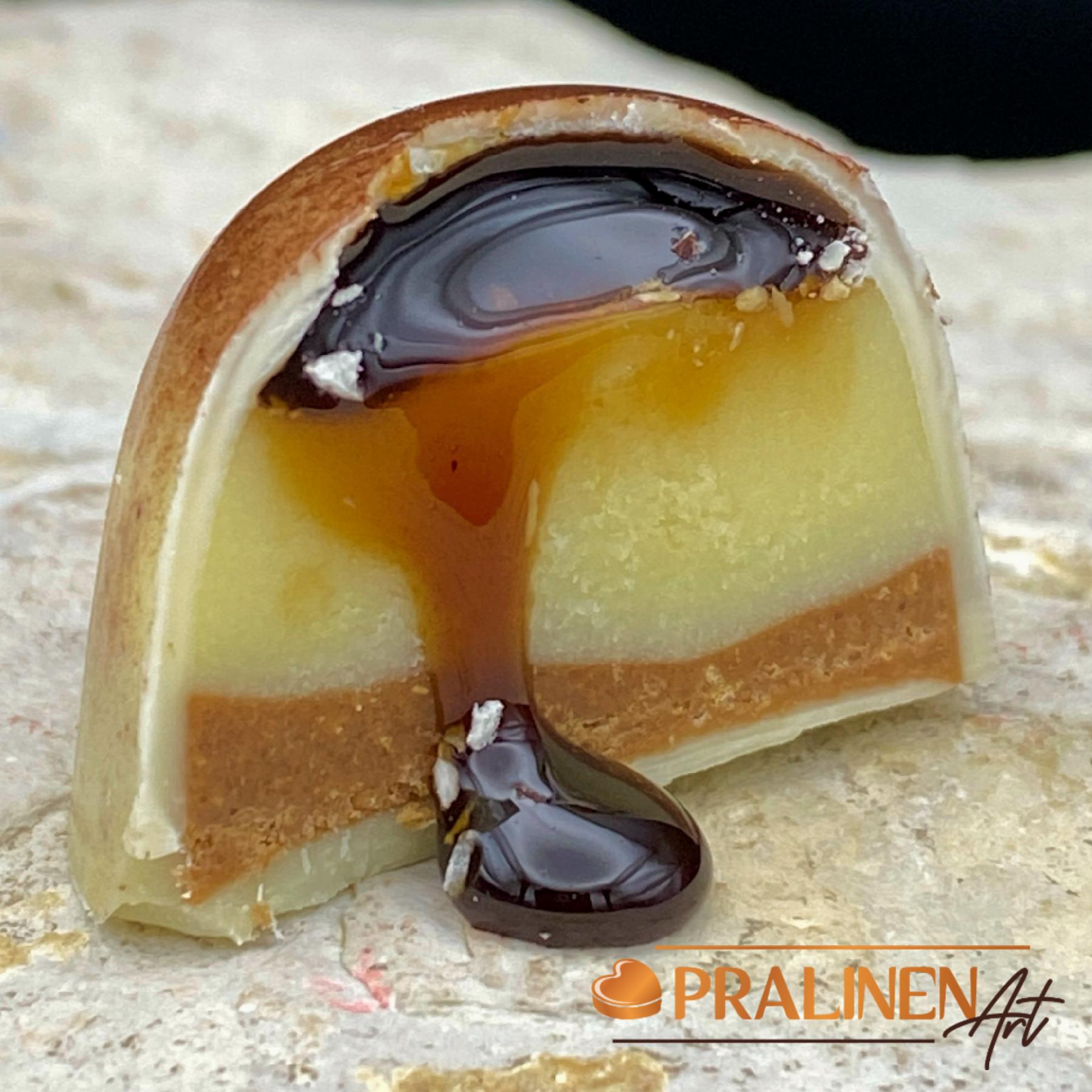 Tiramisu Praline mit Belgischer Schokolade aus der Schokoladenmanufaktur PralinenArt (4 St&uuml;ck) 