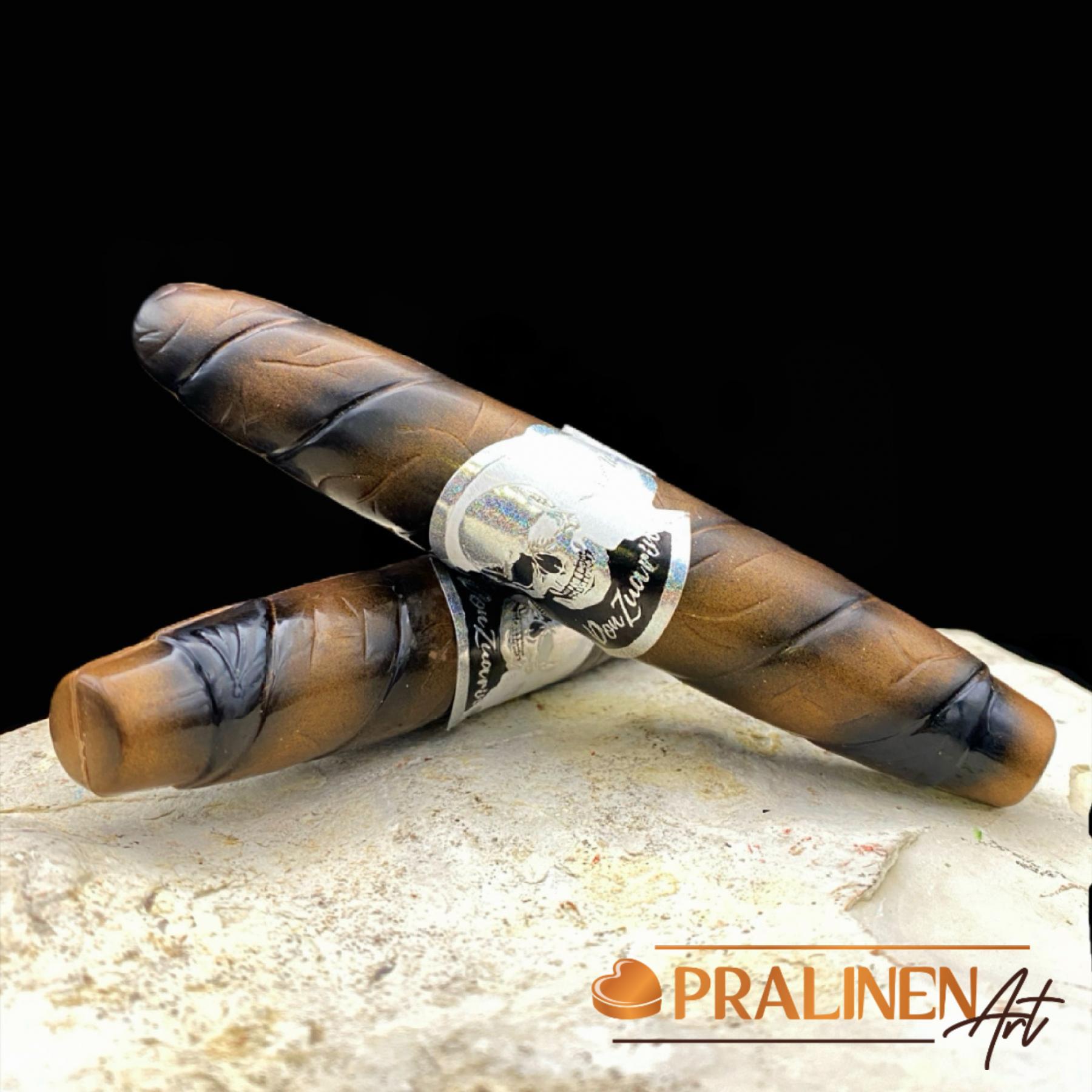 SchokoladenZigarre - Nougat-Zigarre | handgemacht | Belgische Vollmilchschokolade