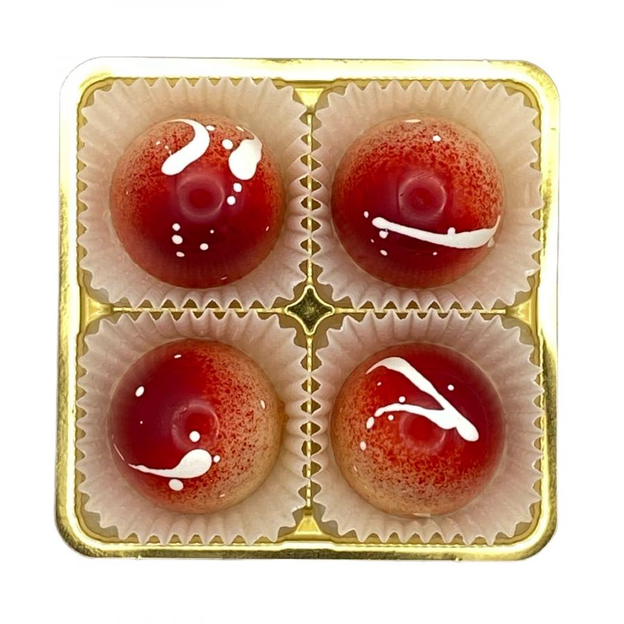 Erdbeere auf Joghurt | 4 Pralinen