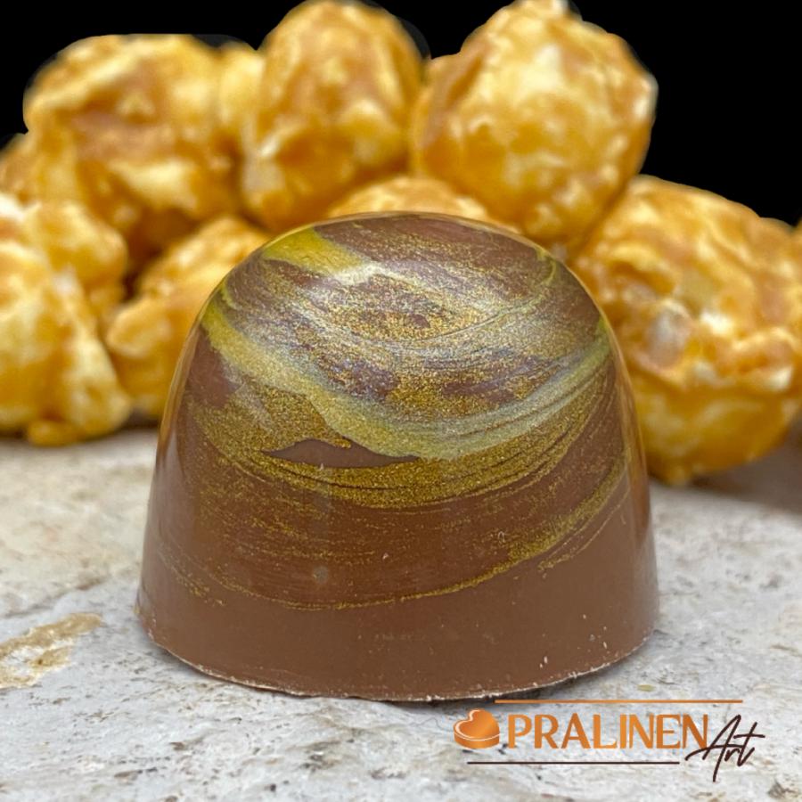 Popcornpralinen mit belgischer Vollmilchschokolade von Pralinenart