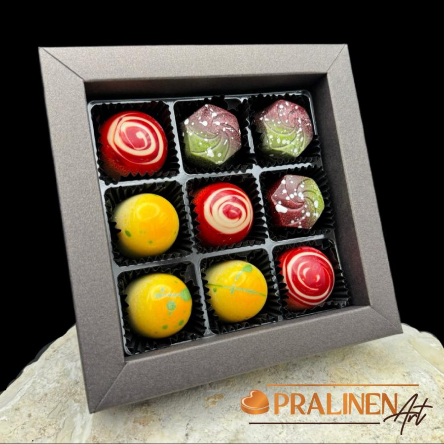 KR&Auml;UTER-Fr&uuml;chte-ZAUBER | 9 edle Pralinen von PralinenArt (alkoholfrei)